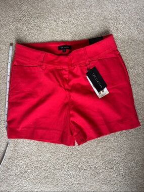 The Limited Bright Red Tailored Bermuda Shorts